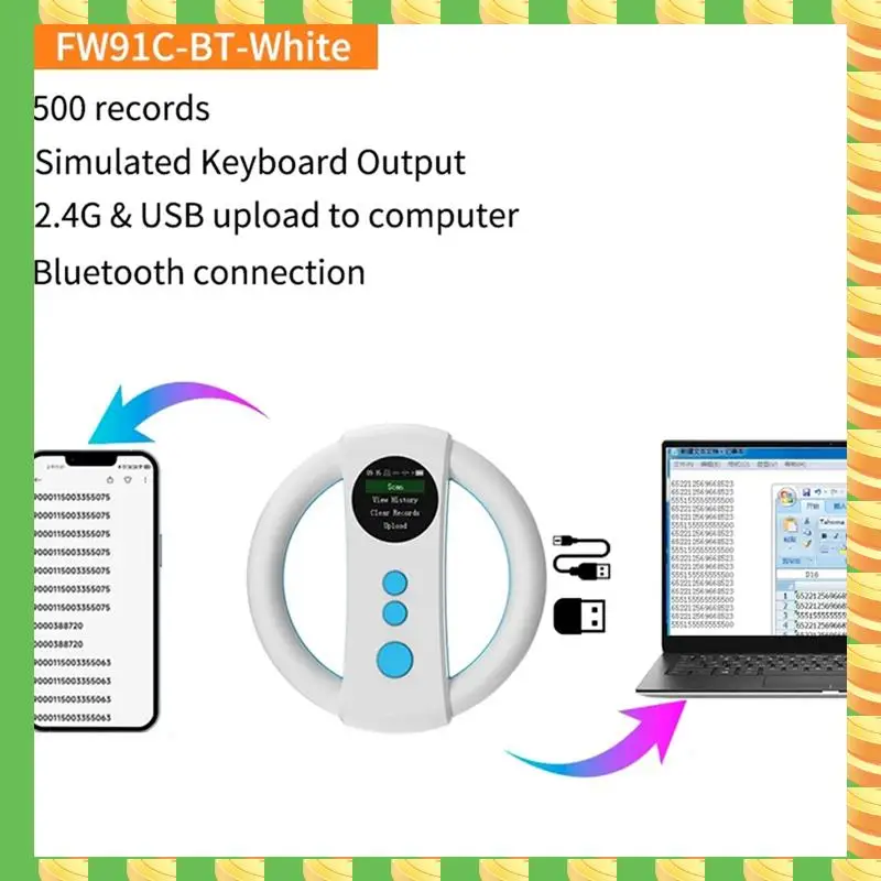 

AB53 Animal Tag Reader 134.2Khz/125Khz Animal Chip Scanner 500 Records Memory Pet Information Reader