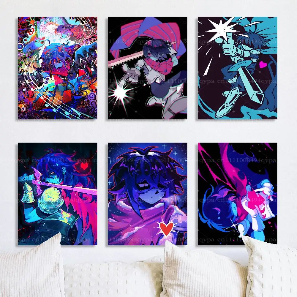 Kris D-Deltarune Game Poster Gift for Men Women Fashionista Wall Decor for Living Room  Bedroom Office UNFRAMED Wall Art