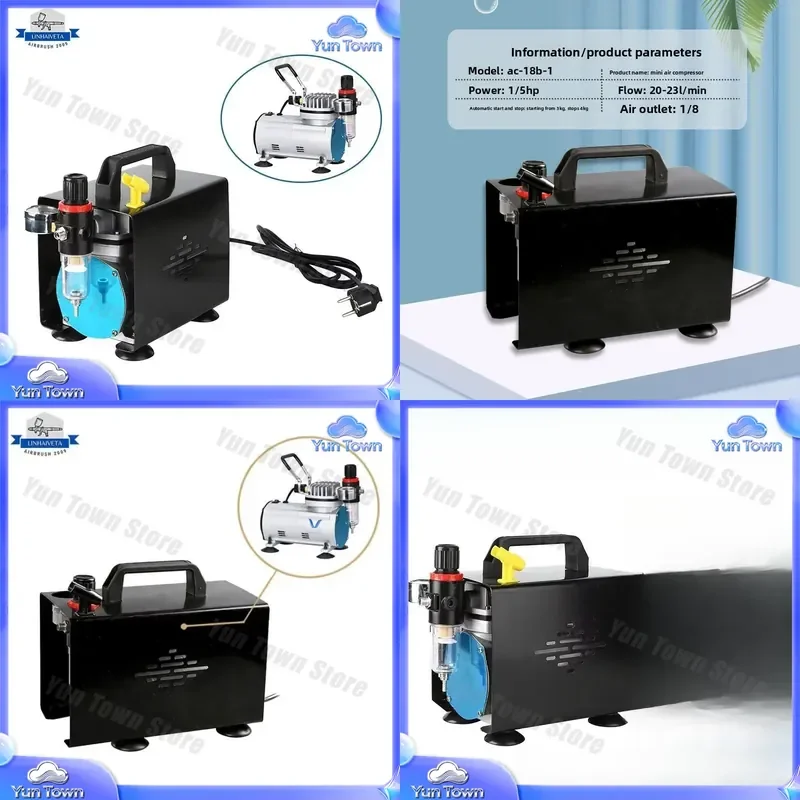 for Cake Painting for Nail Art for Miniature Art for Spray Painting Oil-free Mini Air Pump Small Air Compressor Coloring Pump