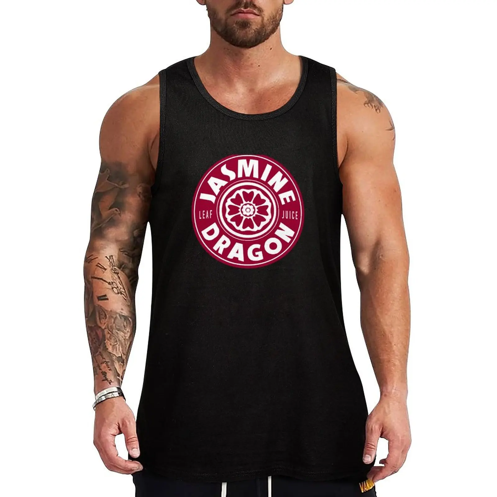 Jasmine Dragon Leaf Juice Tank Top Street Fashion Tank Top Urban Sleeveless Wear