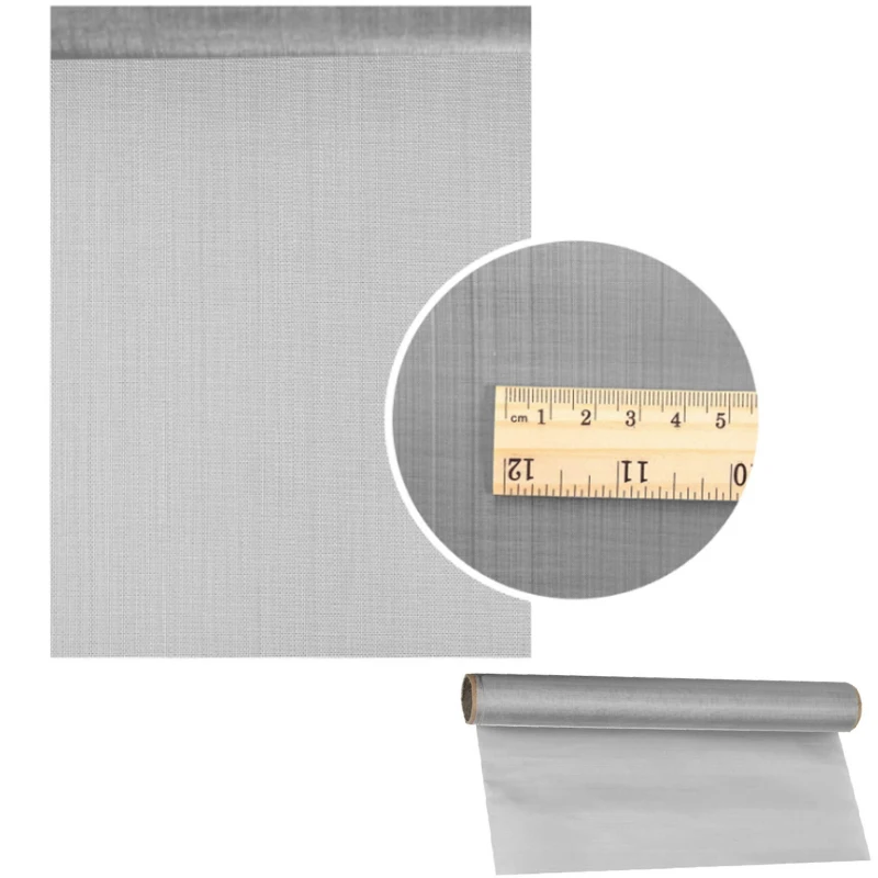 4-500Mesh 304 Stainless Steel Mesh Filter Net Metal Front Repair Fix Mesh Filtration Woven Wire Screening Sheet Screening filter