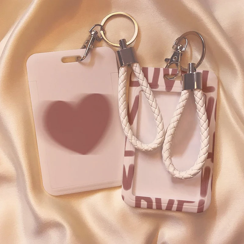 

ID Bank Meal Cards Card Sleeve School Stationery Cartoon Card Holder Photocard Holder Keychain Students Card Protectors