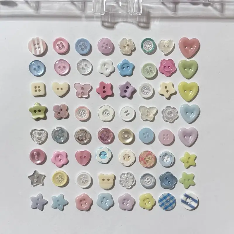 

20pcs/set Multicolour Button S Crafts DIY Scrapbooking Cute Korean Sewing Button Randomly Apparel Accessories