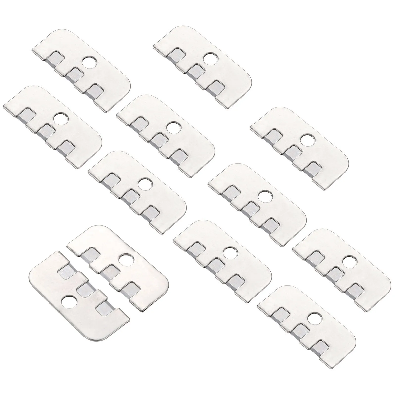 10pcs/lot Thread Cutters Industrial Sewing Machine Lockstich Sharp Blades Metal Cutting Thread 28*12mm Hard Steel Sewing Parts