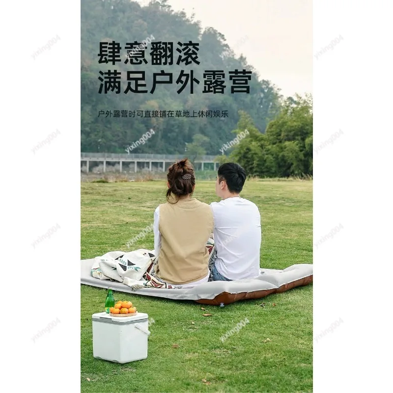 Single Double Inflatable Sleeping Pad Portable Air Mattress for Camping Tent Indoor Floor Sleeping