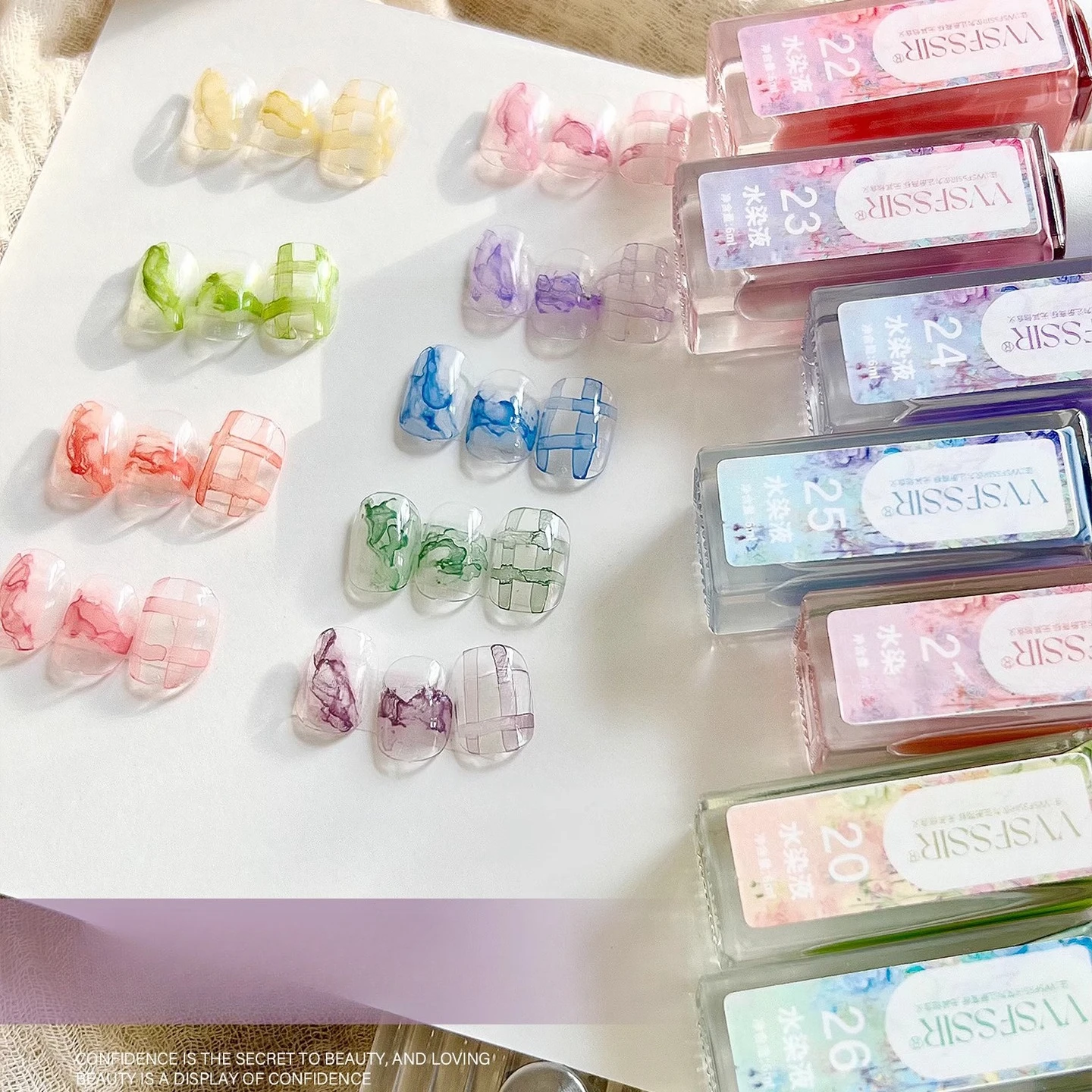 

9 цветов, весна-лето, цветущий гель, 6 мл, УФ-светодиод, замачиваемый лак для дизайна ногтей, эффект разбрасывания, мраморный лак для ногтей, гель, акварель