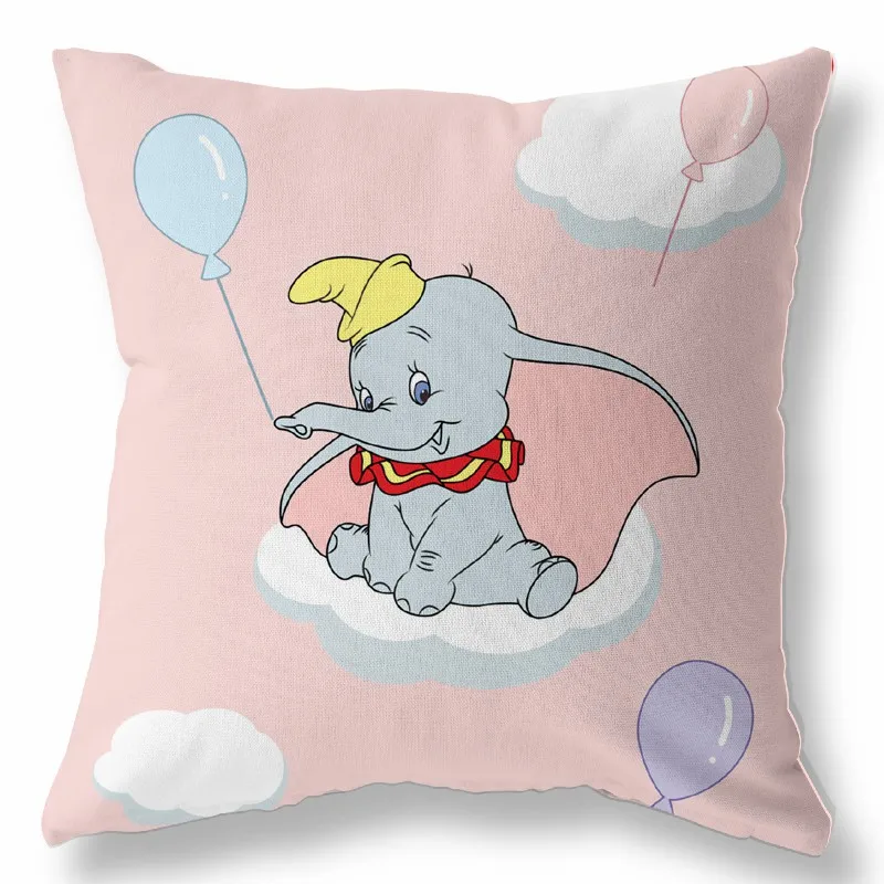 Disney Dumbo Pillow Case Cover Children Baby Girl Couple Pillow Cover Decorative Pillows Case 40x40cm