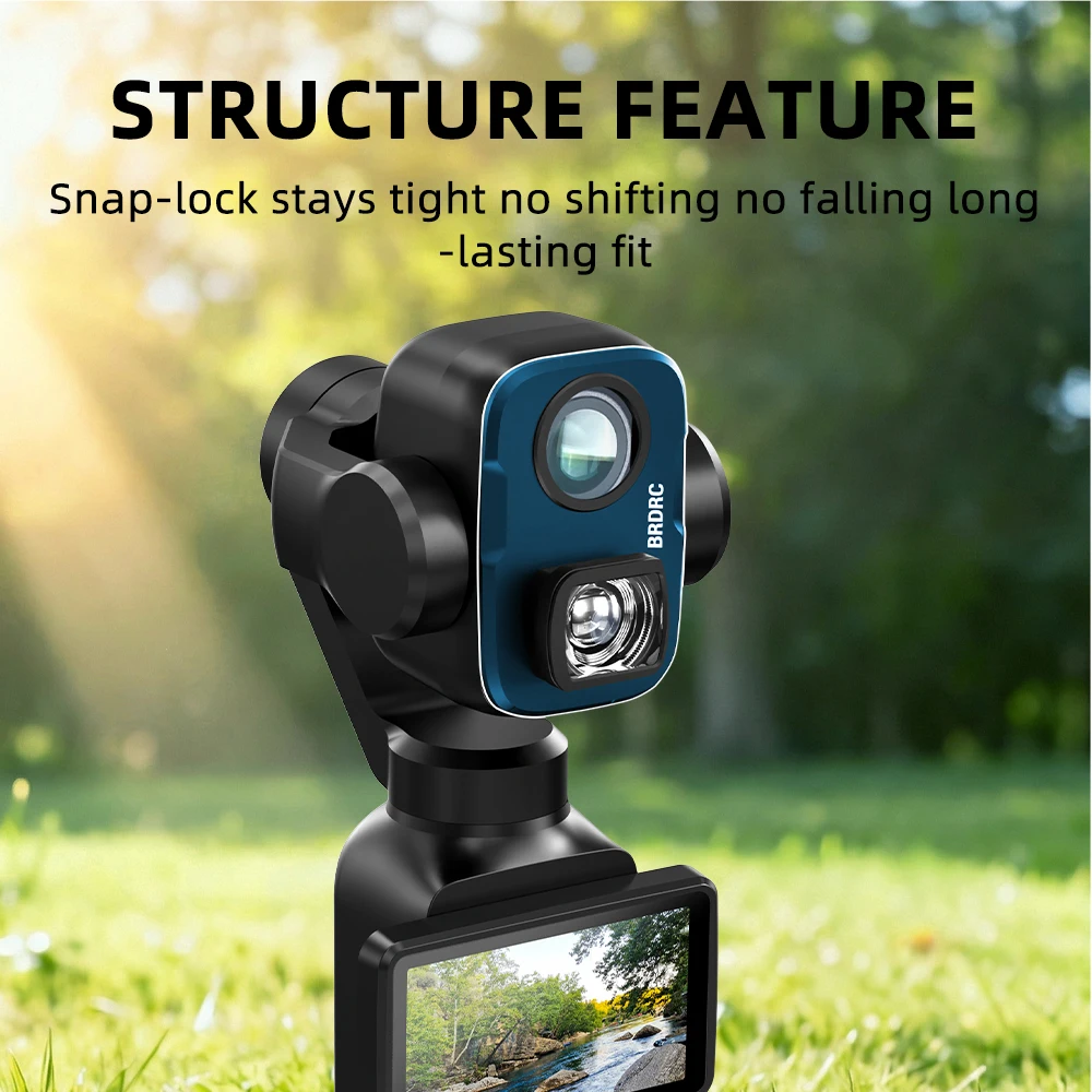 Ultra-Weitwinkel-Objektivfilter für DJI OSMO POCKET 4 Pro 0,72X Optisches Glasobjektiv 110 Grad Weitwinkel-Sichtfeld Kratzfest POCKET 4P Zubehör – Detail 7