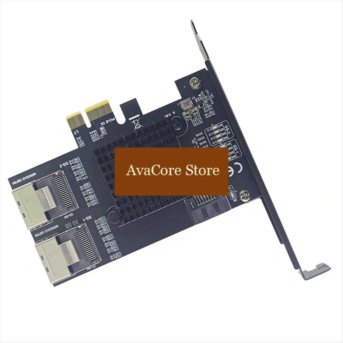 AvaCorePromotion PCI-E 4x 3.0 4x, 8x, 16x to 2-Port MINISAS SFF-8087+SATA to 9-Port SATA 3.0 Hard Drive 6G Expansion Card A