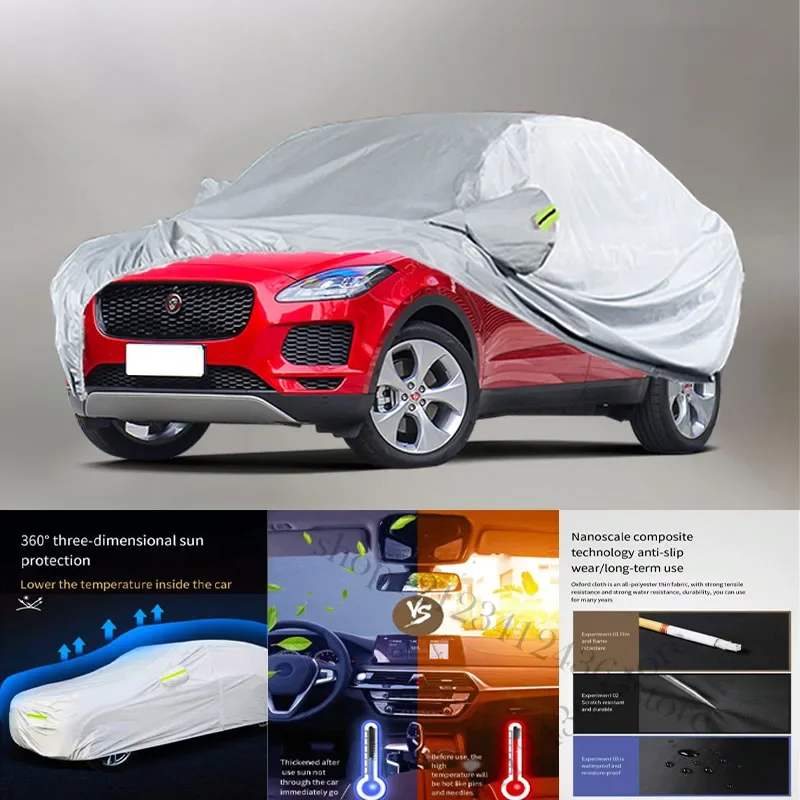 For Jaguar E-PACE fit Outdoor Protection Full Car Covers Snow Cover Sunshade Waterproof Dustproof Exterior Car cover protection