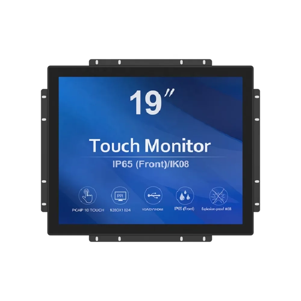 19 inch flat frame open frame  touch display high definition touch screen LCD