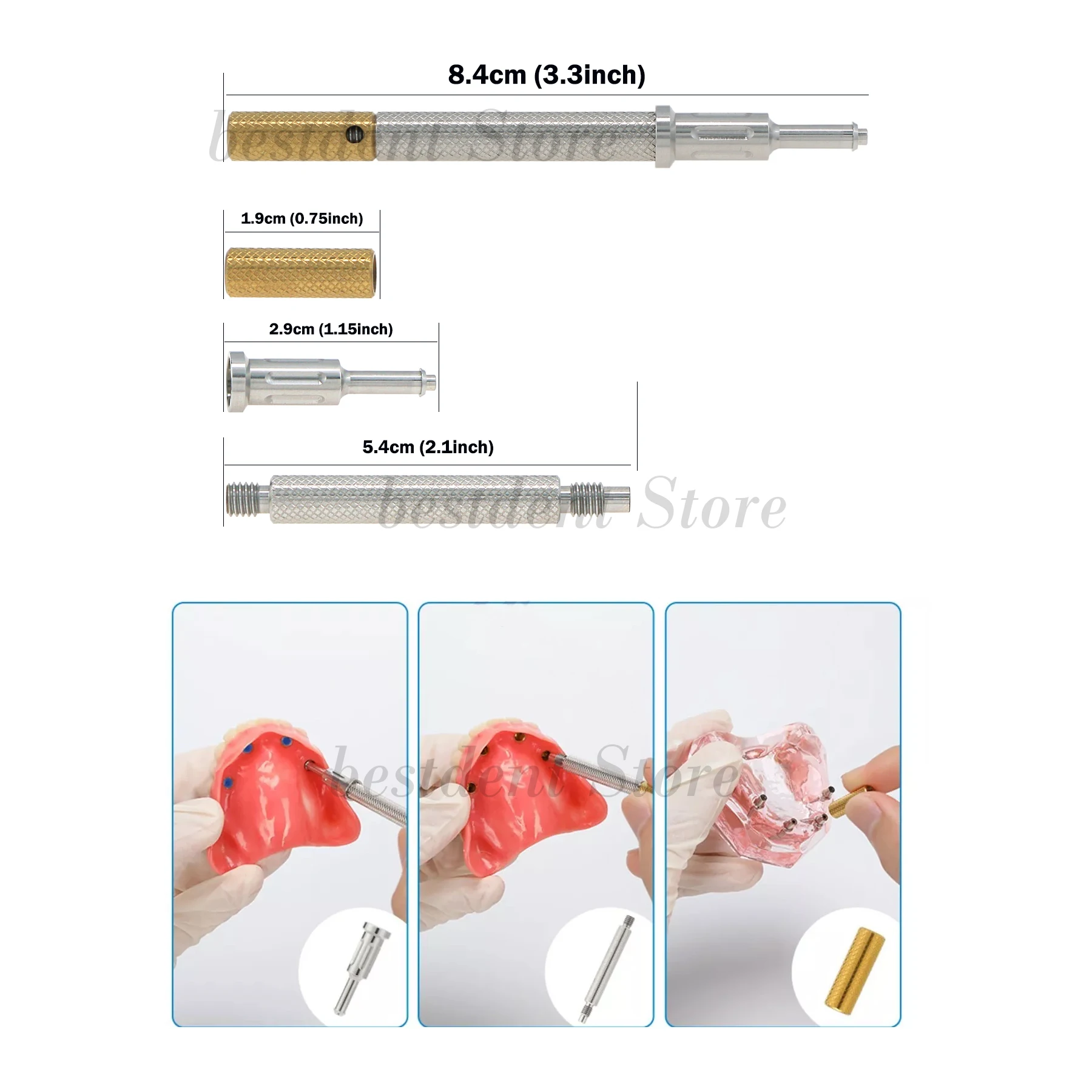 Dental Universal Implant Abutment Locator Core Tool Retention Caps Insertion Extraction Tool Overview