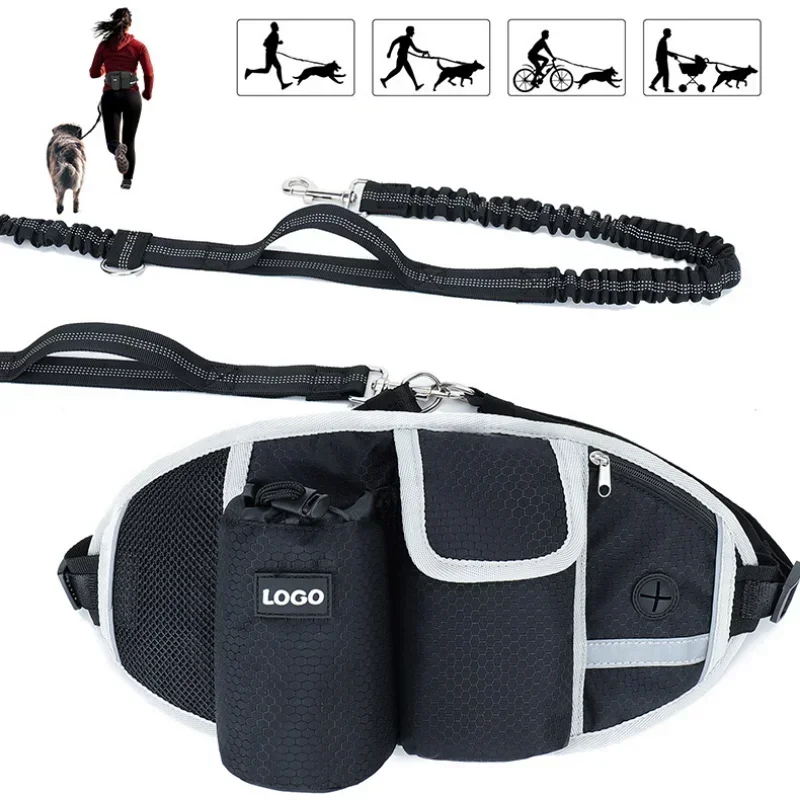 New Outdoor Pet Waistpack with Towing Rope Multifunctional Sports Running Fitness Training Dog Walking Waistpack Pet Supplies