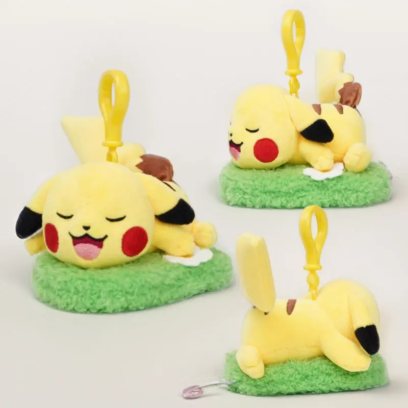 Pokemon pikachu mew squirtle charmander kawaii brinquedo de pelúcia pingente saco escolar mochila pingente chaveiro pequena boneca presente aniversário