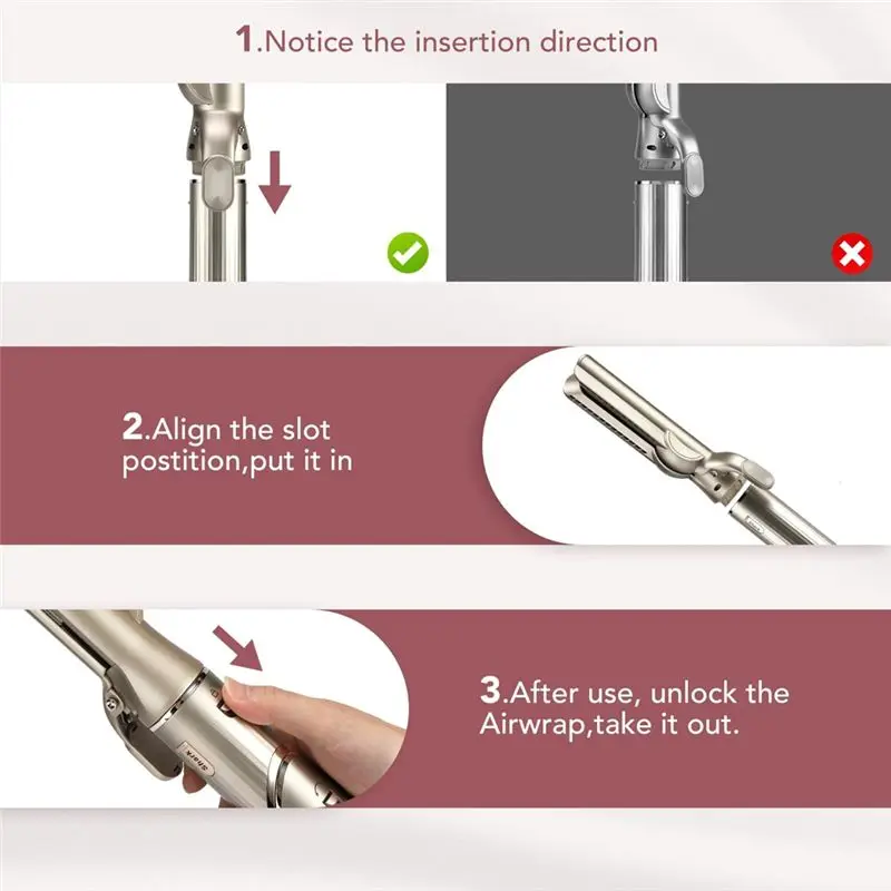 من أجل Shark Flexstyle Airflow Long Curling Iron Conical Barrels مرفق لوحة فوهة مكواة فرد الشعر #5