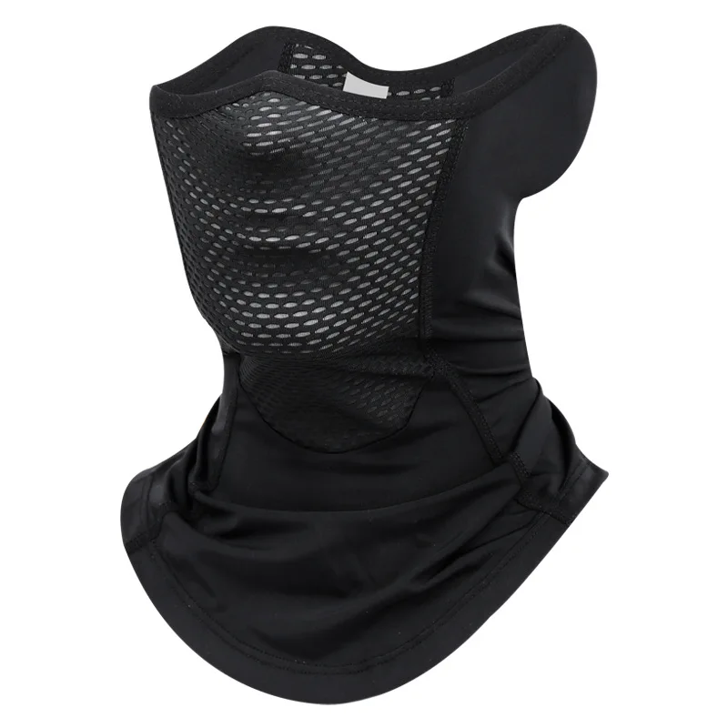 UPF 50+ Ice Silk Sports Neck Gaiter Outdoor Dust Sunscreen Motorcycle Cycling Half Face Mask