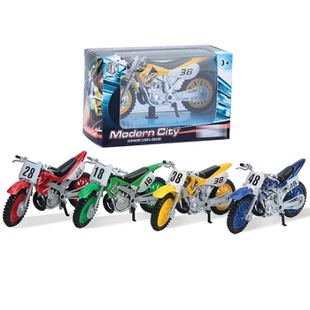 1 adet simüle alaşım Motocross motosiklet modeli 1:18 oyuncak macera Imulation alaşım motosiklet modeli ev dekorasyon çocuk oyuncak hediye