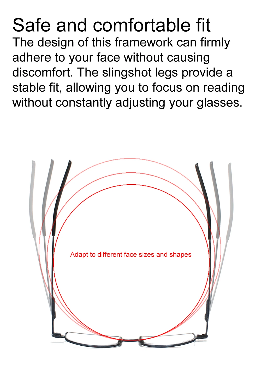 Lesebrille für Herren, Schleudern, Lupen, progressive Damen, faltbar, Vollrand-Rahmenbrille, Presbyopie – Detail 5