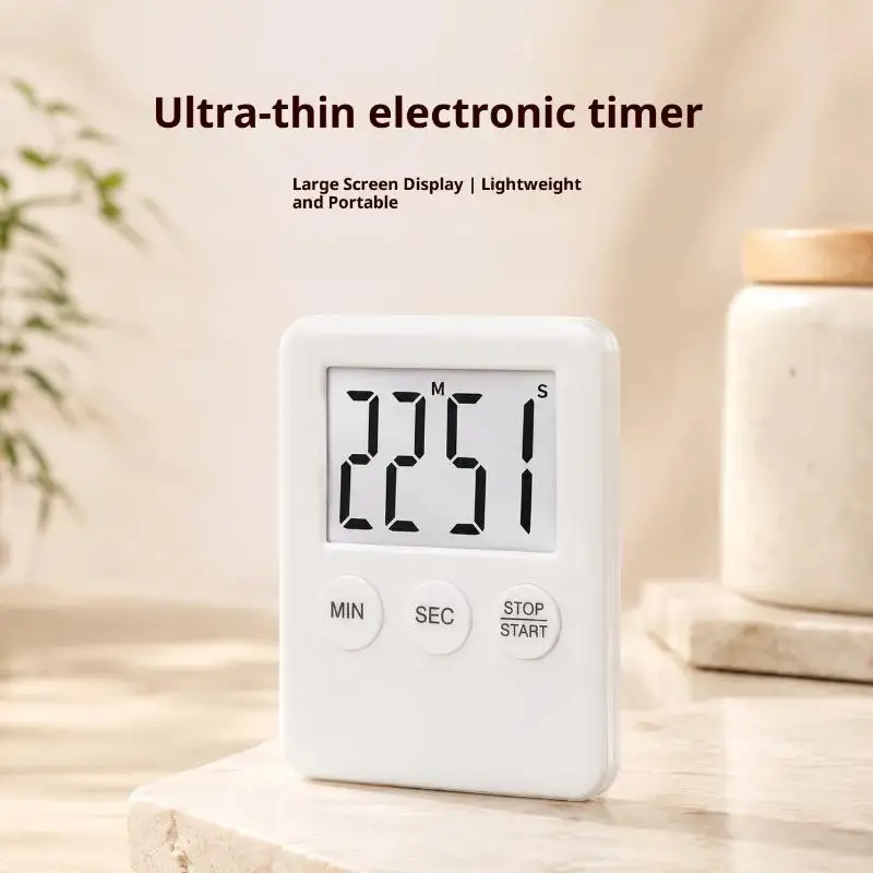 Magnetic Digital Kitchen Cooking Timer Multicolor Countdown Alarm Clock For Student Study Cooking Baking Time Management