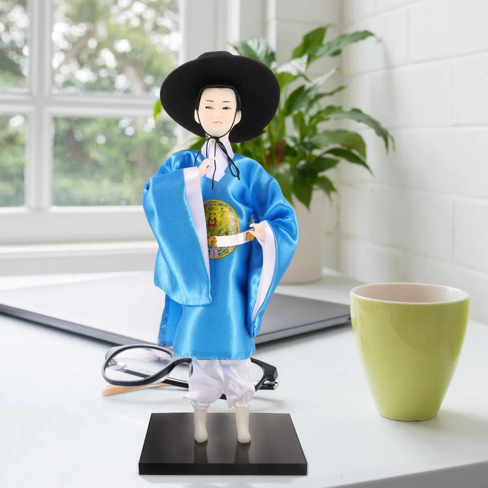 

Traditional Korean Figure Exquisitely Crafted Safe Material Non-Fading Bright Color Desktop Decor Korean Style Interior