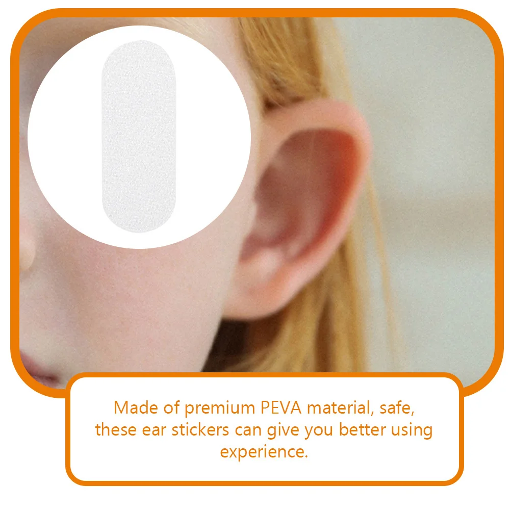 Correcteur d'oreille Transparent Peva, autocollants résistants à la sueur pour oreilles saillantes, accessoire de maquillage, bande d'oreille verticale, 12 pièces
