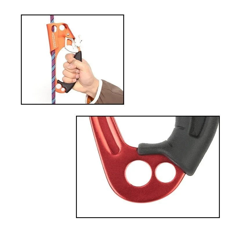 Für 8~13mm Seil TUPA NEW L/R Kletterhandsteigklemme Kletterausrüstung