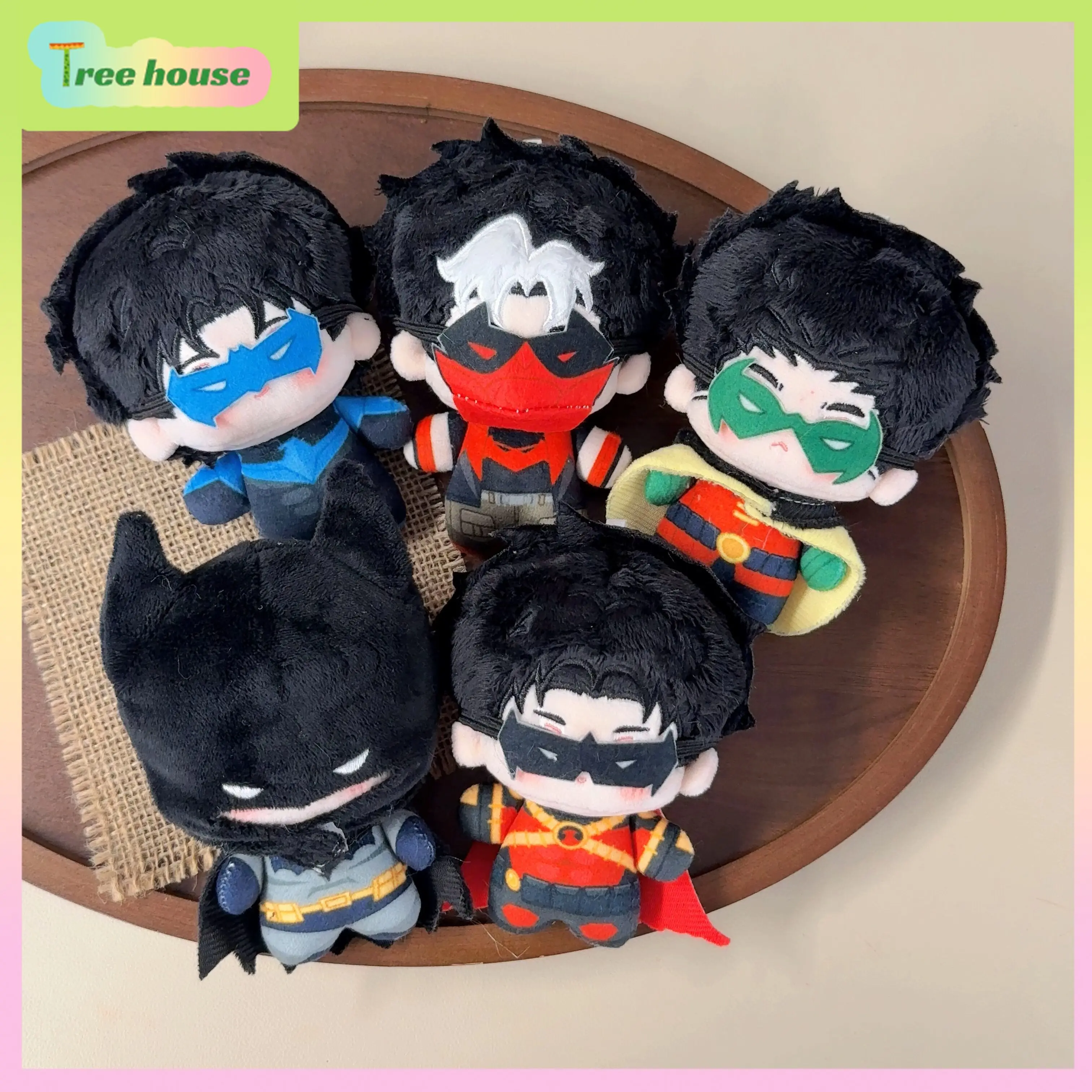 Original  Batman Movie Merchandise 10cm Cute Dolls | Bruce Wayne & Tim Drake | Collectible Action Figure Plush Toy Gift