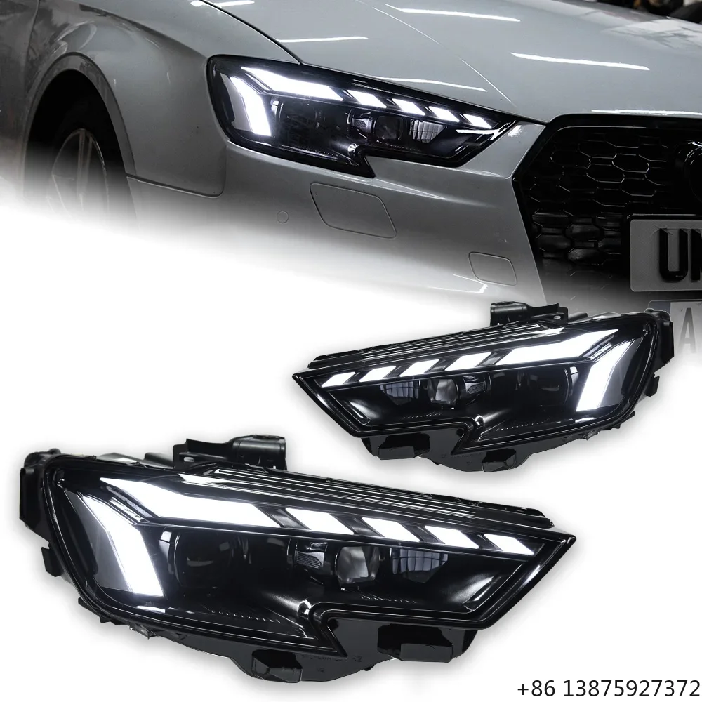 

Светодиодные фары для Audi A3 2013-2021, S3, RS3 (седан, хэтчбек), модернизированные и модифицированные блоки фар, установка Plug & Play