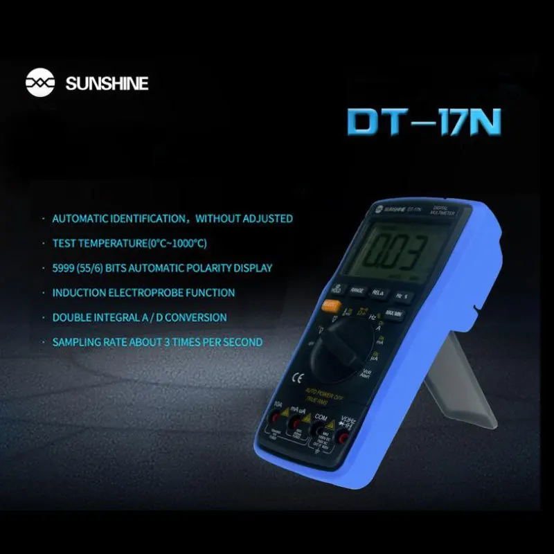 السيارات المدى LCD شاشة ديجيتال DT-17N المتعدد أداة الجهد التلقائي تستر للهاتف المحمول أدوات إصلاح