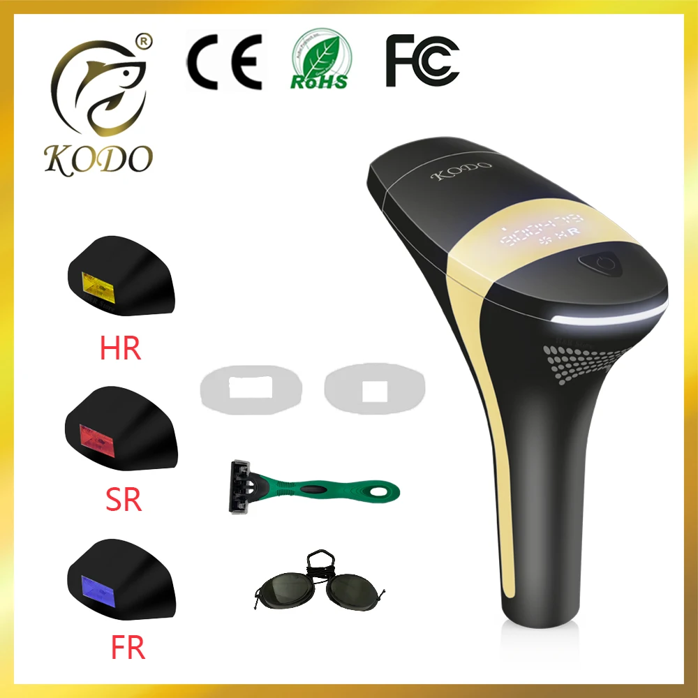 KODO 2023 New Laser Hair removal dropshipping Hot sell Laser Epilator Permanent IPL Painless Photoepilator 900000 Flashes