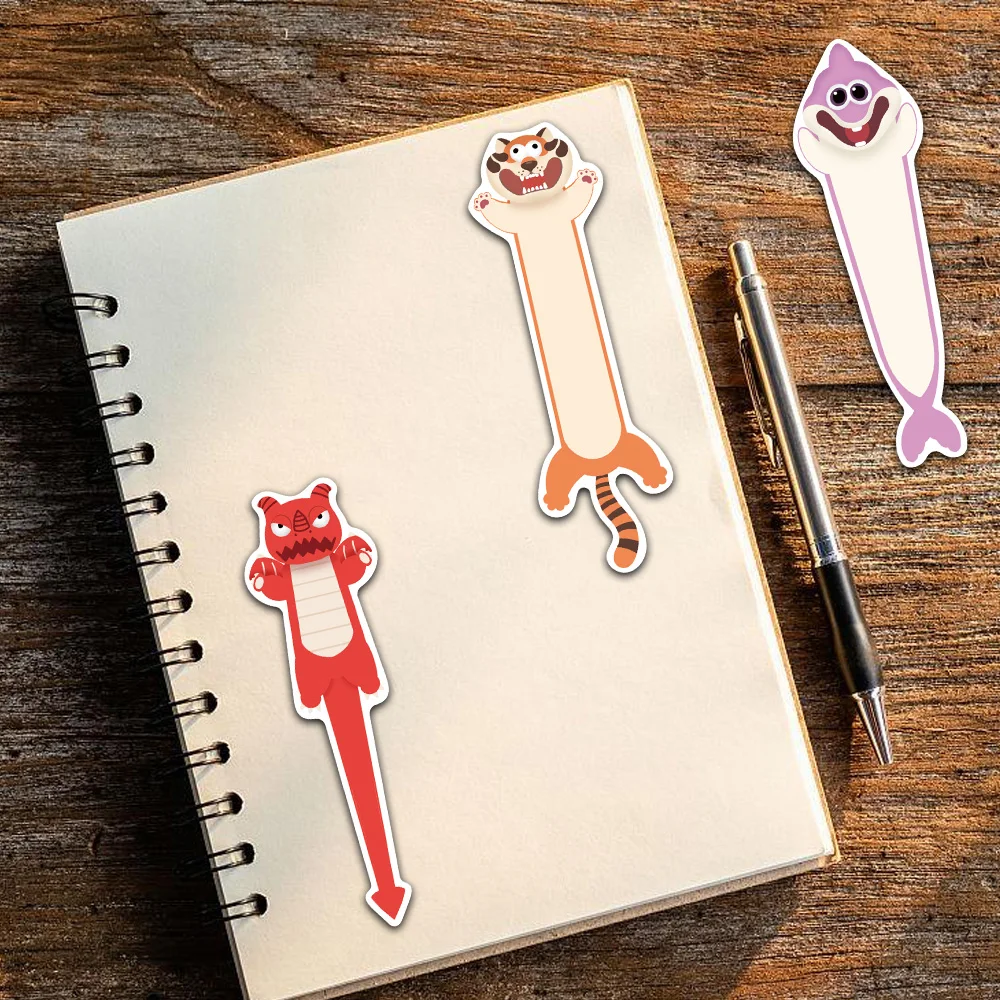 30PCS Funny Cartoon Animal Bookmarks Personalized Reading Tags Bookmarks Students Use Creative Gifts to Tag Cards