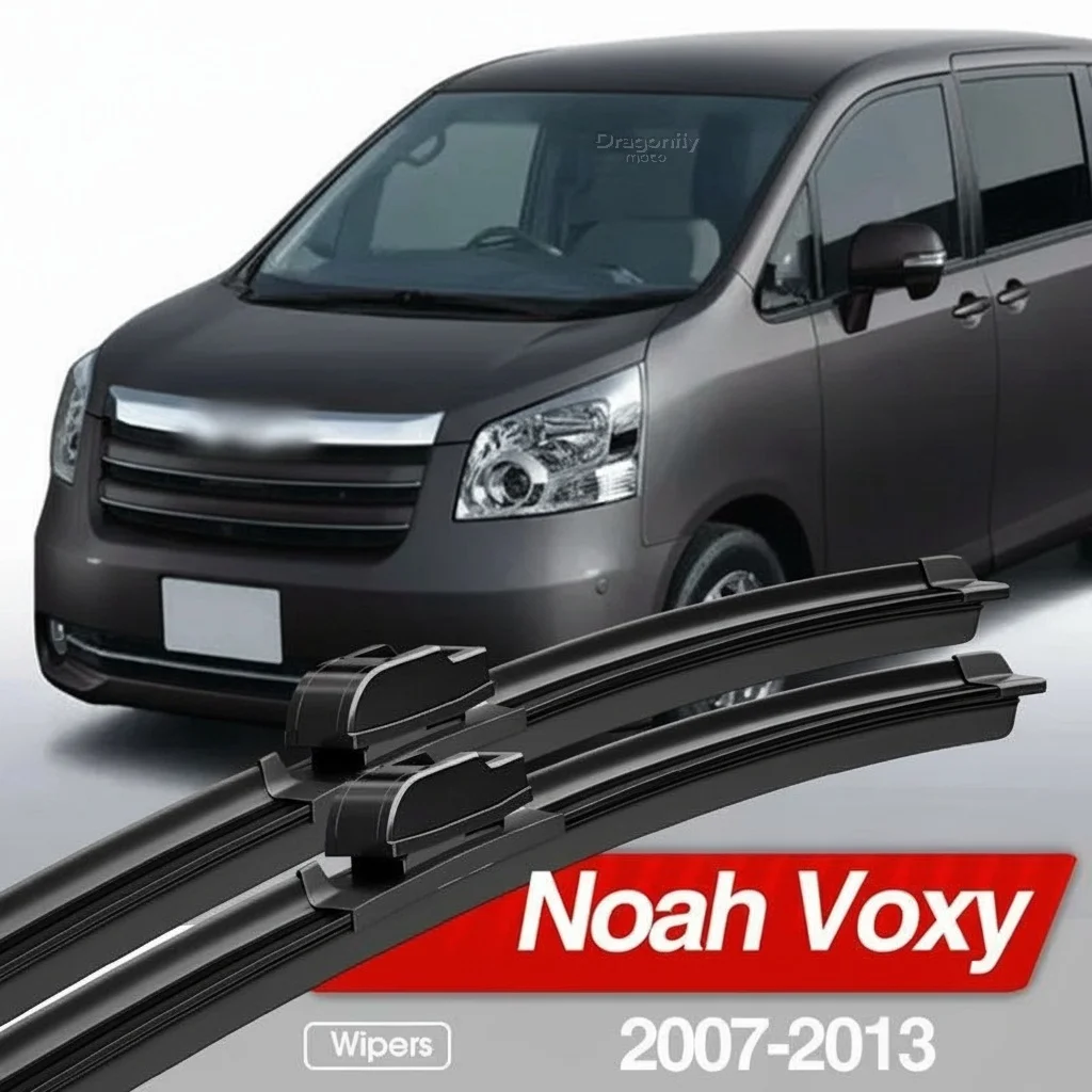 

Для Toyota Noah Voxy ZRR70 VAN 2007-2013: Комплект из 2 передних дворников (щеток) для лобового стекла, аксессуары для окон, 2008, 2009, 2010, 2011, 2012