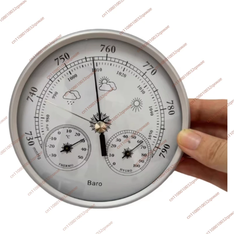 130MM Three-in-one Weather Station Thermometer Hygrometer Barometer Multi-function