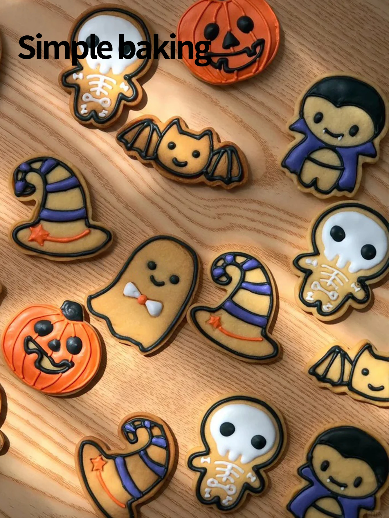 Cookie Cutter Set - مجموعة قوالب كعك بتصميم الهالوين. مجموعة