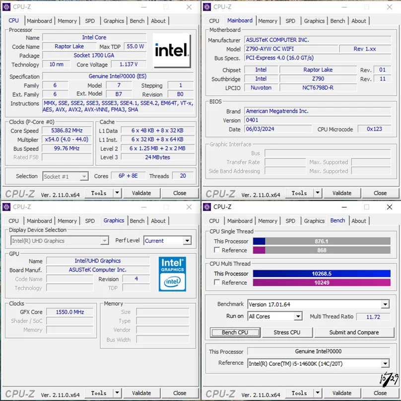 3th Gen I7-13650HX-Q1LR Modified FLASH HX desktop 1700LGA Can overclock Core direct contact scheme  Q1LR