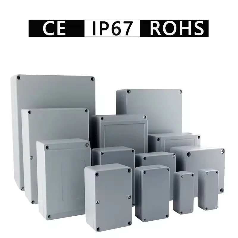 IP67 Waterproof Junction Box Outdoor Aluminum Enclosure Industry PCB Project Instrument Case Explosion-Proof Electronics Housing