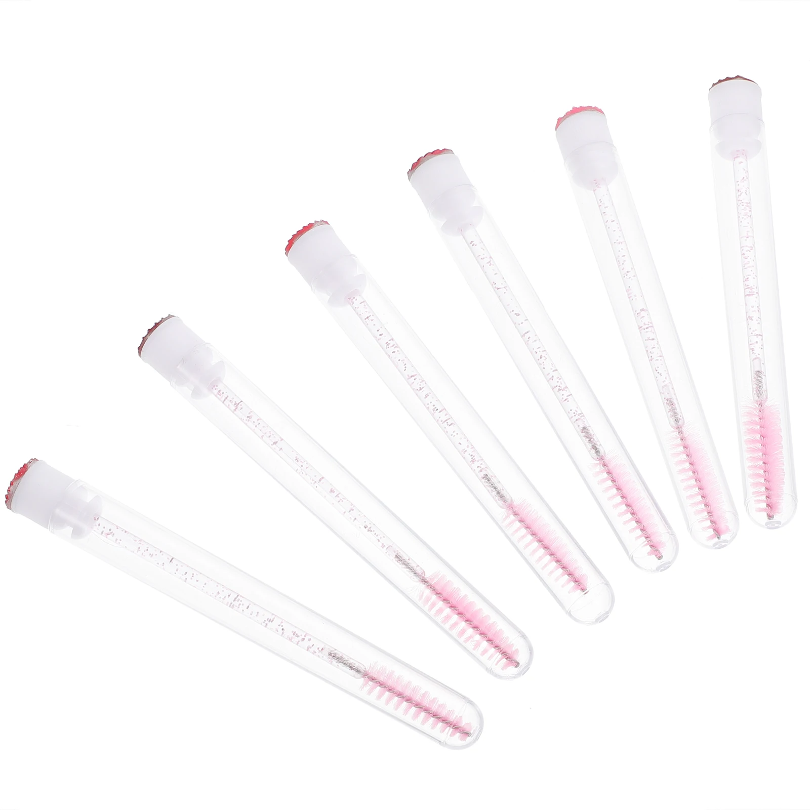 

10pcs Diamond Mascara Colorful Eyelash Curler Lightweight Small Eyelash Brush Fiber PP Rhinestone Makeup Brush Tool