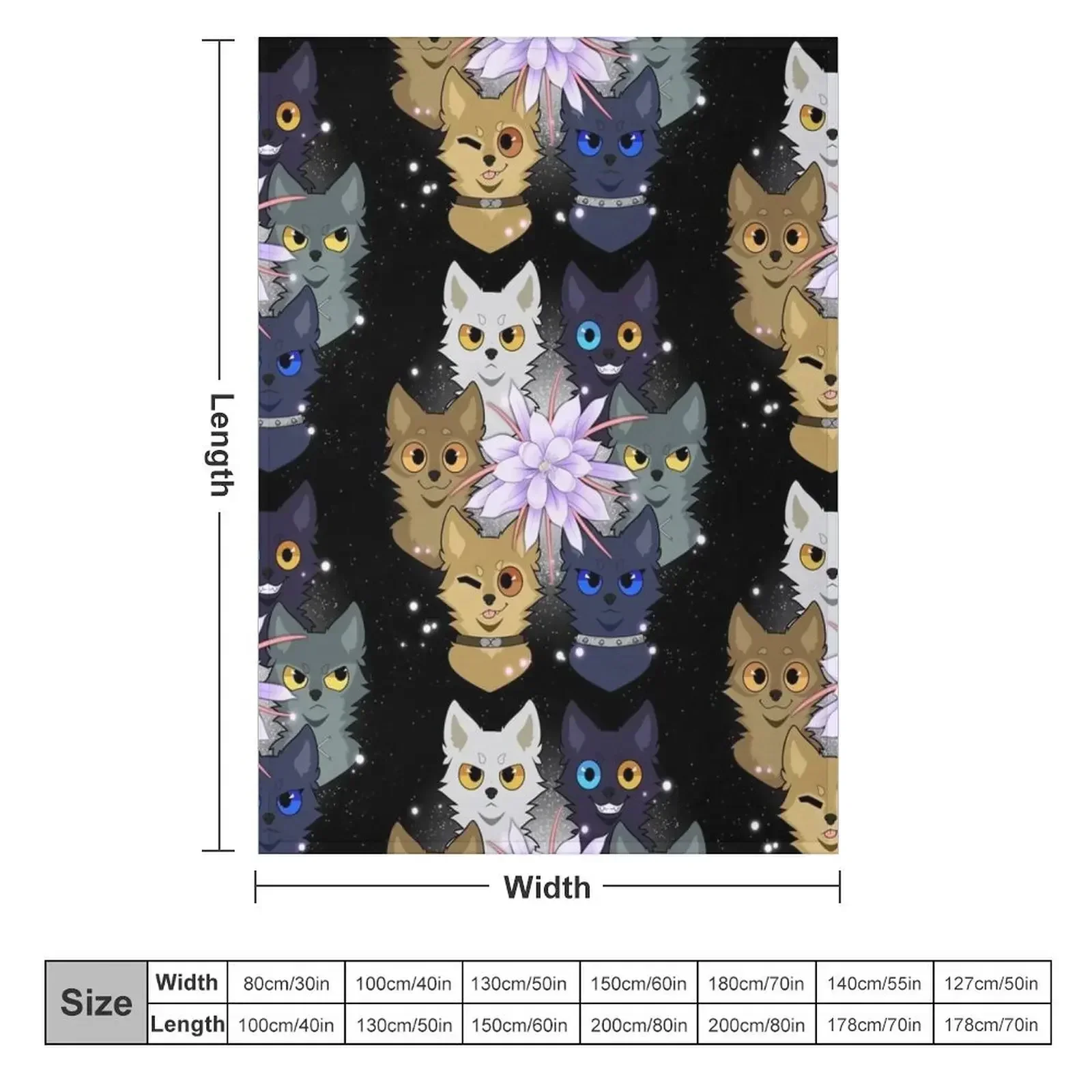 Wolfs Rain Pups Throw Blanket For Sofa Thin Kid'S Hair Soft Plush Plaid Blankets