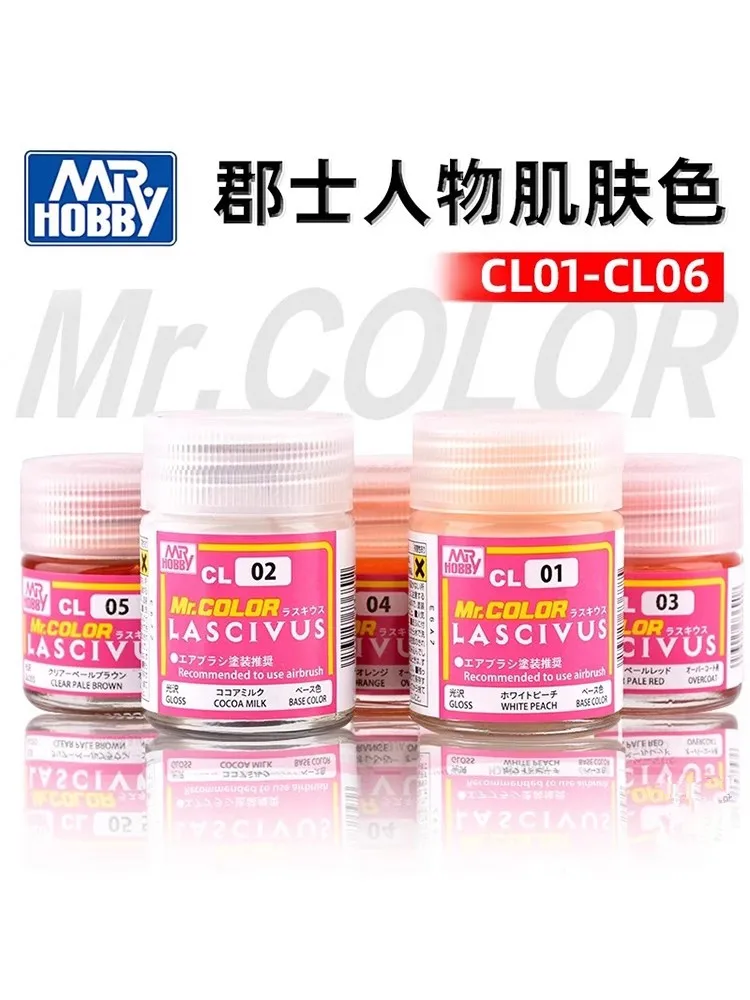 

MR.HOBBY Skin Color Girl characters Nitrocellulose Paint Oiliness Spray Coating Model Coloring Basic Outer Film CL01-CL06