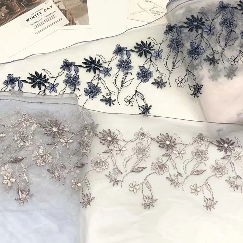 

15 ярдов необычного тюля с вышивкой Encajes Bordados, кружево с необычными цветами и кружевной отделкой для женщин, нижнее белье 2025