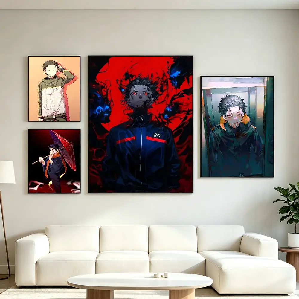 Anime Re Z-Zero Natsuki Subaru Poster High Quality Dorm Living Room Aesthetic Wall Decoration Painting Stickers Gift