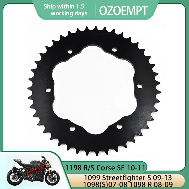 

OZOEMPT 525-38T Motorcycle Rear Sprocket Apply to 1098(S)07-08 1098 R 08-09 1099 Streetfighter S 09-13 1198 R/S Corse SE 10-11