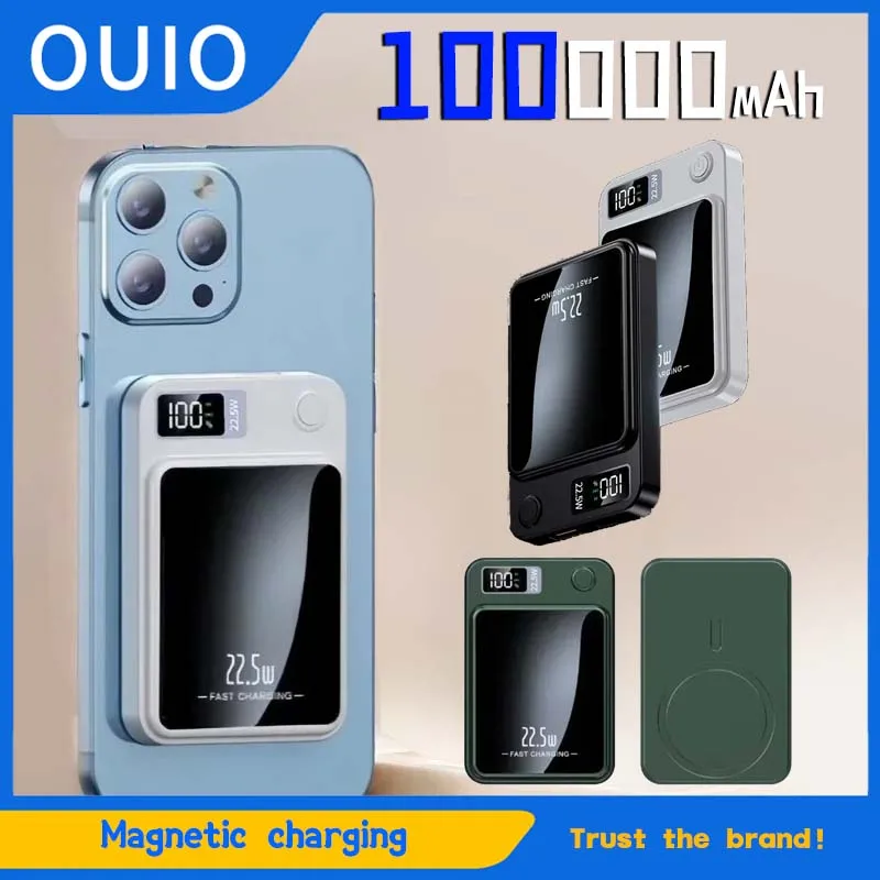 

Magnetic Wireless Power Bank 20000mAh 22.5W Fast Charging External Battery for Huawei Samsung iPhone Xiaomi PD 20W Powerbank New