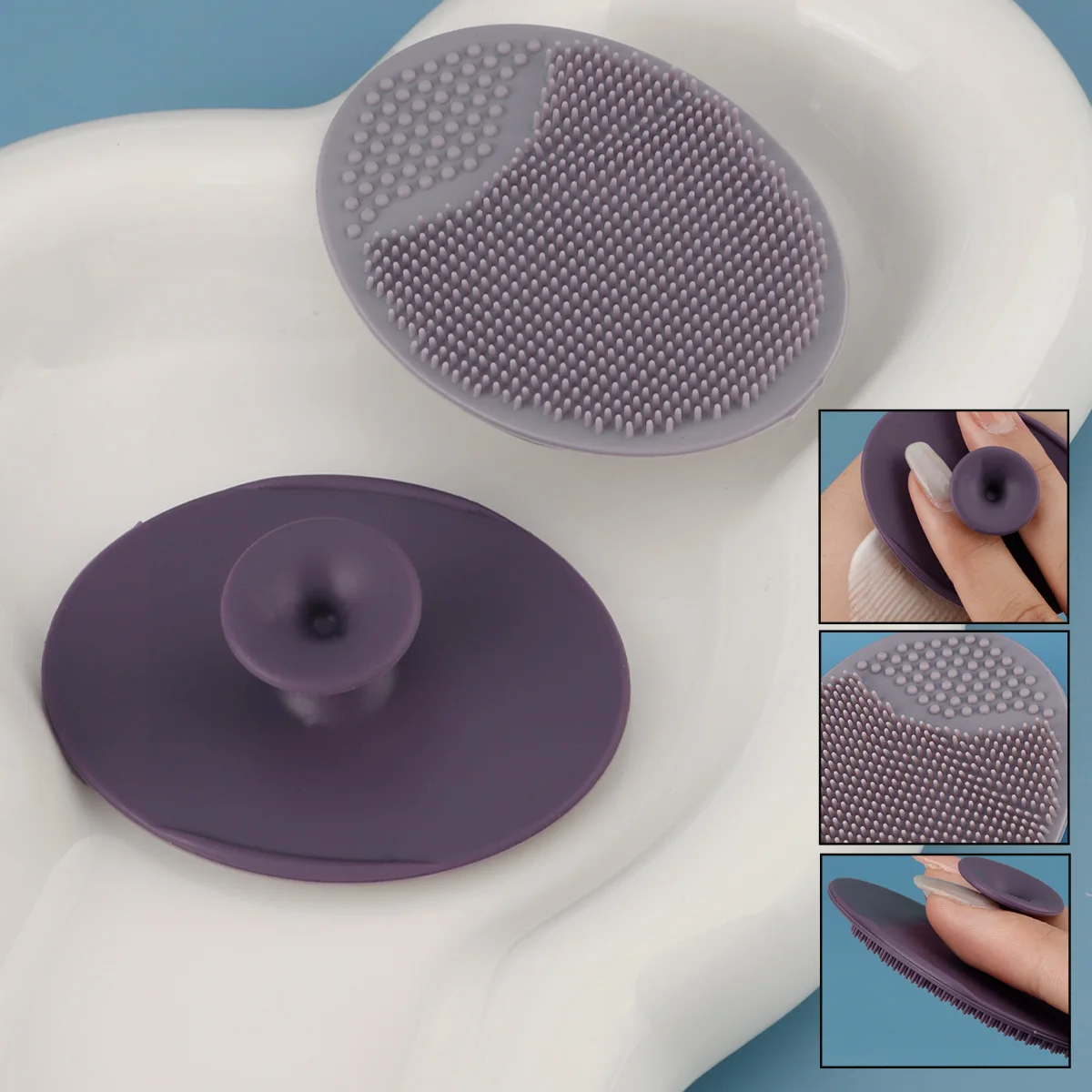 Zestaw 2 szczotek do oczyszczania twarzy, szczotka do usuwania zaskórników, zestaw do usuwania makijażu i pielęgnacji skóry twarzy