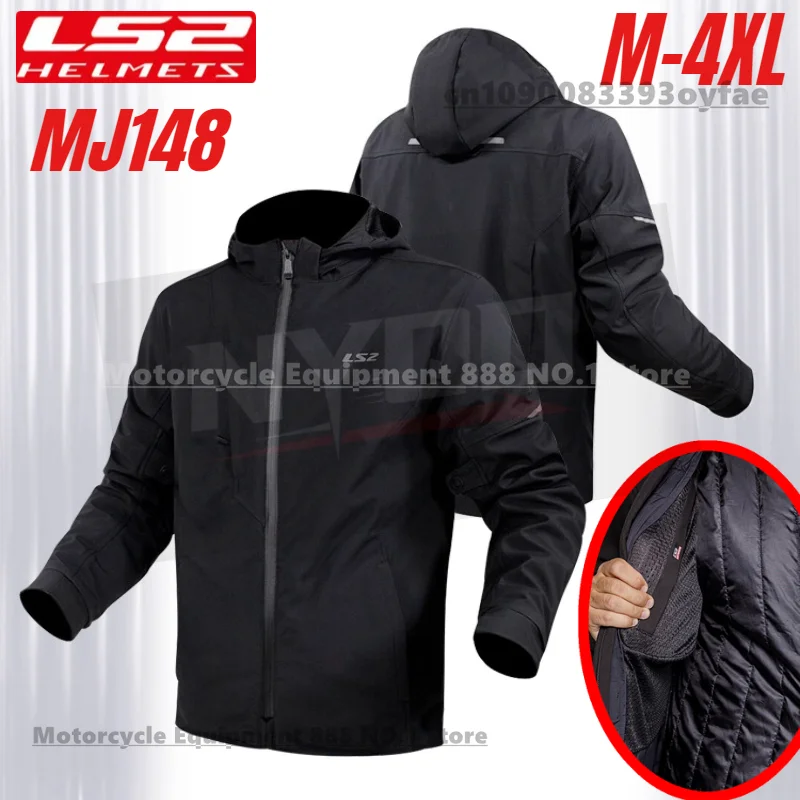 

LS2 MJ148 Motorcycle Winter Riding Suit Men's Motorcycle Racing Suit Windproof, Waterproof, Cold Proof, Warm Casual Jacket