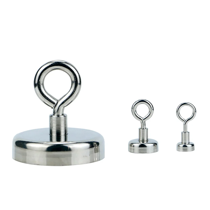 Super Strong Neodymium Fishing Magnet Hook N52 Heavy Duty Rare Earth Magnet with Countersunk Hole Eyebolt Salvage Magnet