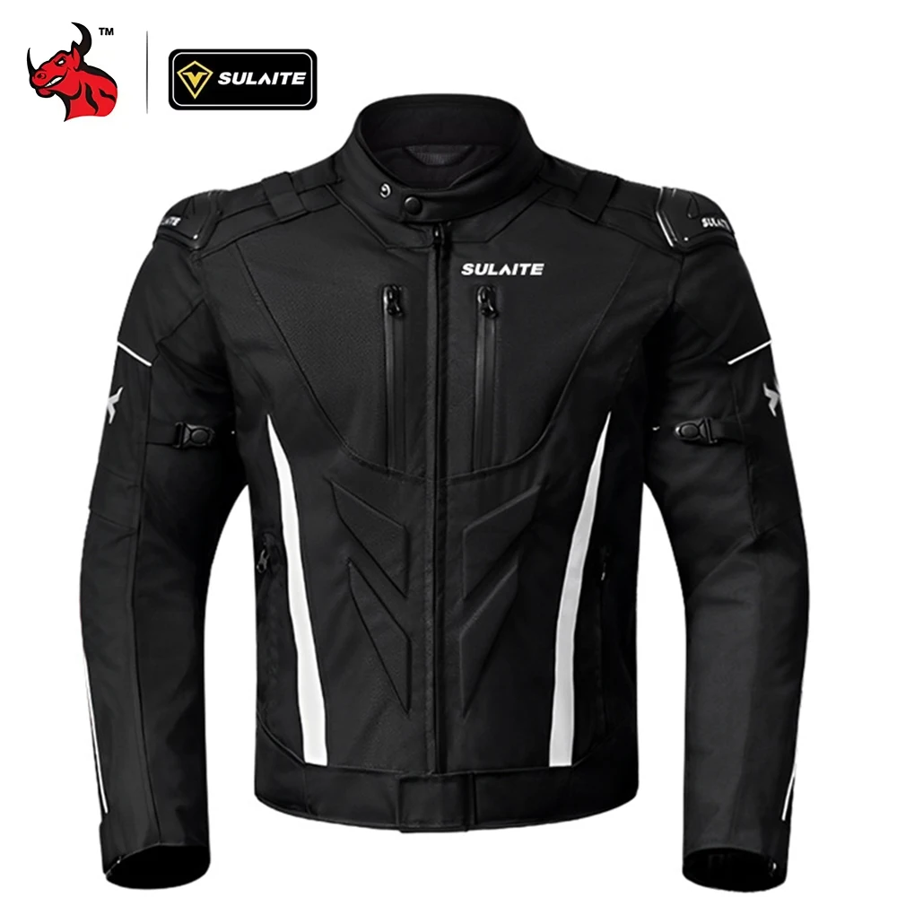 

Men Motorcycle Jacket Motorbike Racing Jacket Winter Waterproof Moto Jacket Detachable warm inner liner Protective Gear