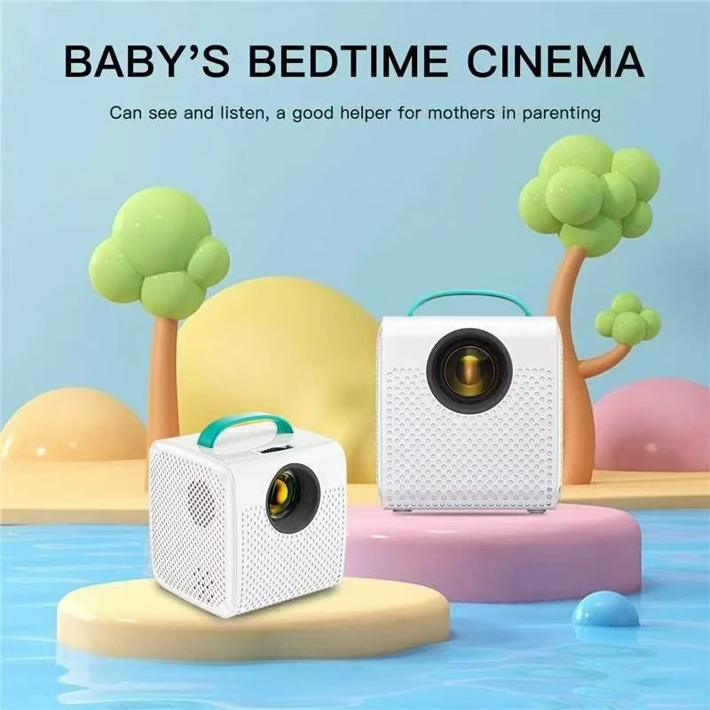 Salange Q2 Portable Mini Projector Wifi Same Screen Smartphone 640*480P for Outdoor Camping Home Theater Children's Gifts Toy