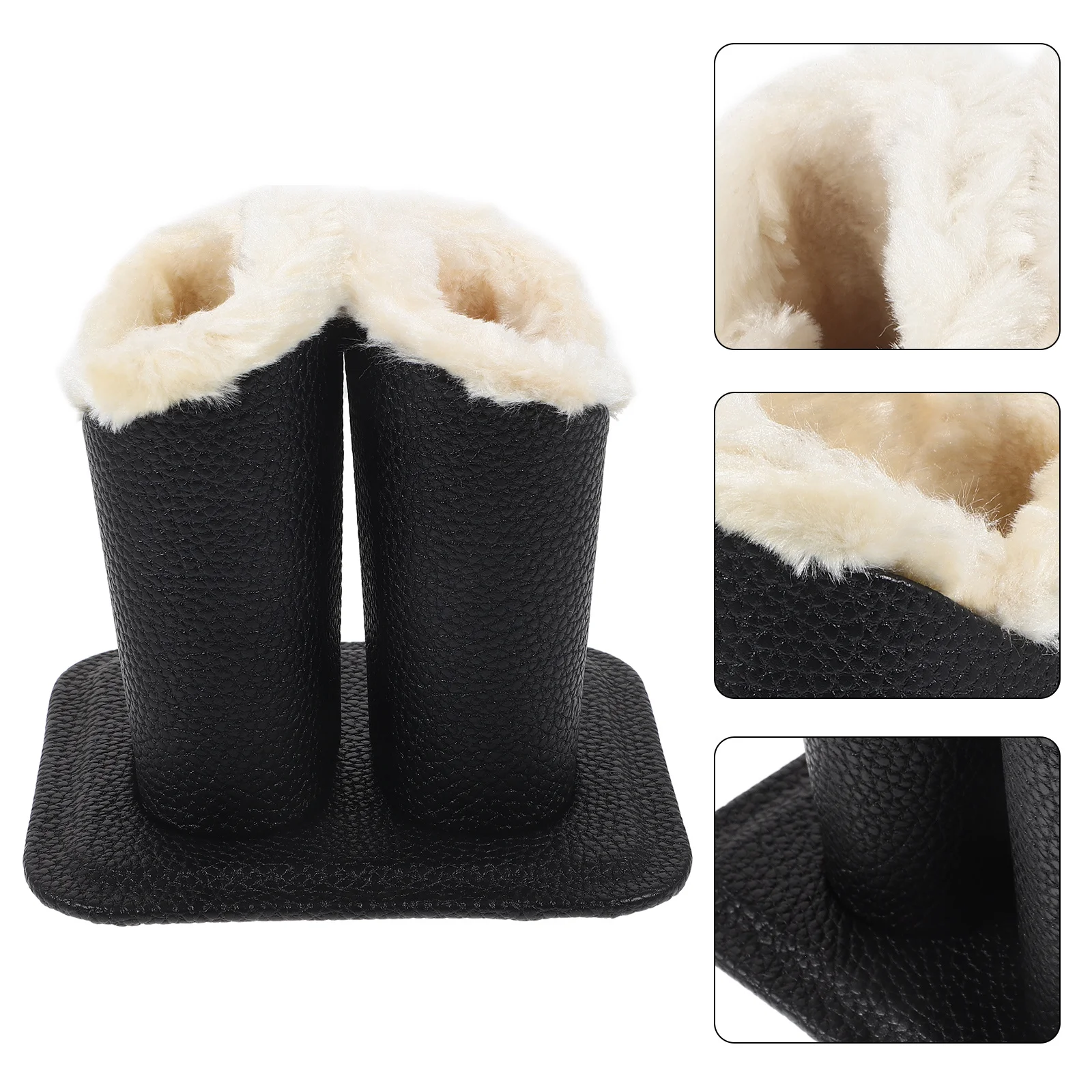 

Double Slot Eyeglass Holder Soft Lined Glasses Stand Display Stand Protective Sunglass Holder for Table Office Bedroom