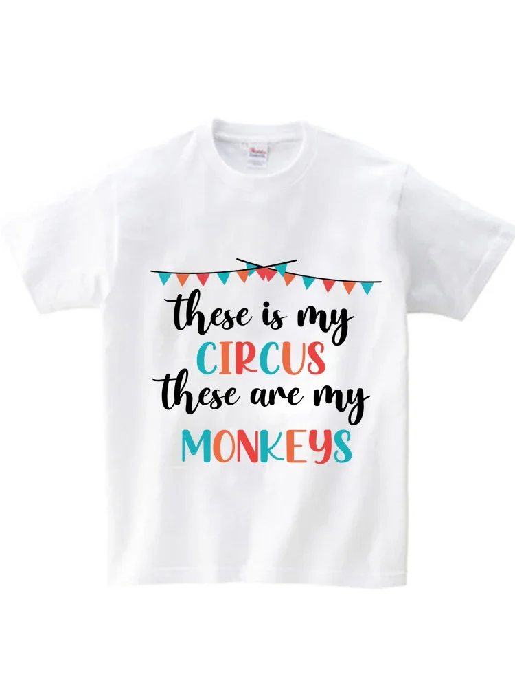 Mother Days Gifts Tshirt Family Matching T Shirt Outfits Monkey Mommy and Me Mother Daughter Matching Clothes Tees Baby Rompers 4